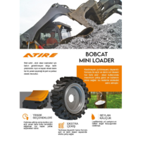 Atire Mini Loader Bobcat Jantsız Skid Solid - Görsel 4